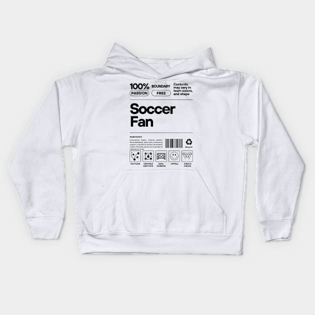 SCTX004 - Soccer Fan, Product Description Kids Hoodie by Tee Vibes Co.